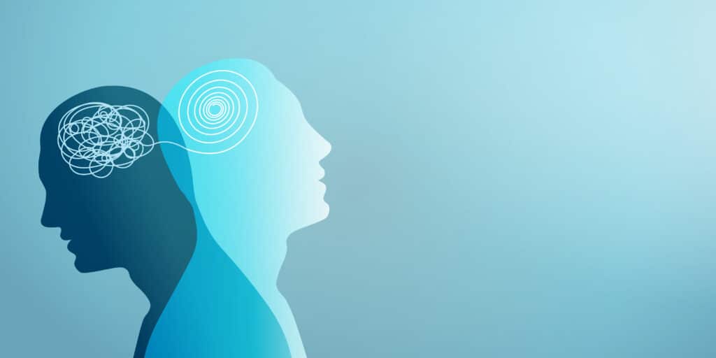 Metaphor,Bipolar,Disorder,Mind,Mental.,Double,Face.,Split,Personality.,Concept